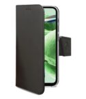 WALLY - Custodia a libro in pelle sintetica con chiusura flap magnetico, slot per carte e funzione stand colore nero compatibile con Xiaomi Redmi Note 12 5G/ Poco X5 5G