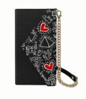 KEITH HARING - Pochette universale con fissaggio magnetico compatibile con gli smartphone fino a 6.7"