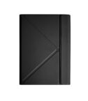 UNISTICKT13 - Custodia a libro in pelle sintetica con attacco Tablet tramite adesivo 3M di colore nero compatibile con Tablet fino a 13"