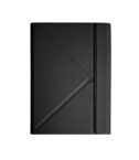 UNISTICKT13 - Custodia a libro in pelle sintetica con attacco Tablet tramite adesivo 3M di colore nero compatibile con Tablet fino a 13"