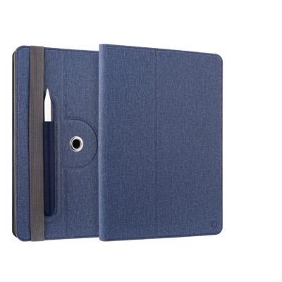 UNIROTTAB11 - Custodia a libro universale di colore blu con rotazione a 360° compatibile con Tablet fino a 11″ dimensione display