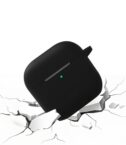 AIRCASE4 - Custodia in silicone morbido compatibile con Airpods 4th Gen.