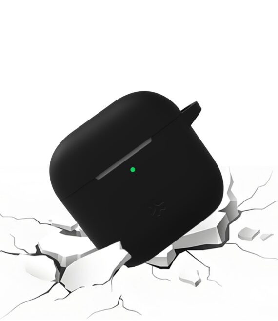 AIRCASE4 - Custodia in silicone morbido compatibile con Airpods 4th Gen.