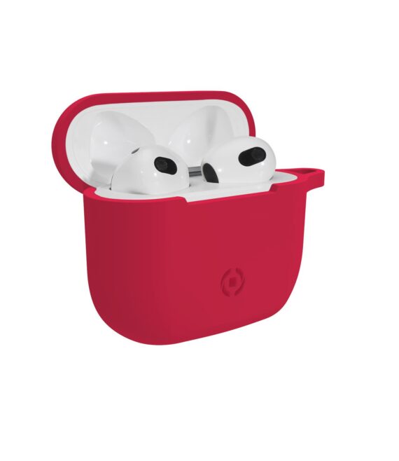 AIRCASE - Custodia in silicone morbido compatibile con Airpods 3rd Gen.