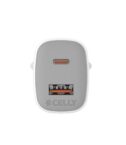 Caricabatteria da rete con doppia porta USB-C e USB-A, tecnologia GaN, potenza massima 35 Watt [UPTC COLLECTION]