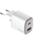 Caricabatteria da rete con doppia porta USB-C e USB-A, tecnologia GaN, potenza massima 35 Watt [UPTC COLLECTION]