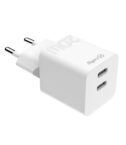 TC2USBC20W - Caricabatteria da rete con doppia porta USB-C, potenza massima 20 Watt, tecnologia Power Delivery [PRO POWER]