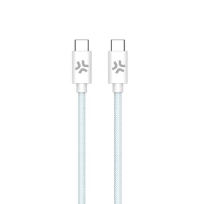 USBCUSBCCOTT - Cavo USB-C a USB-C, lunghezza 1.5 metri, potenza massima 60 Watt, realizzato in tessuto intrecciato [POWER DELIVERY]