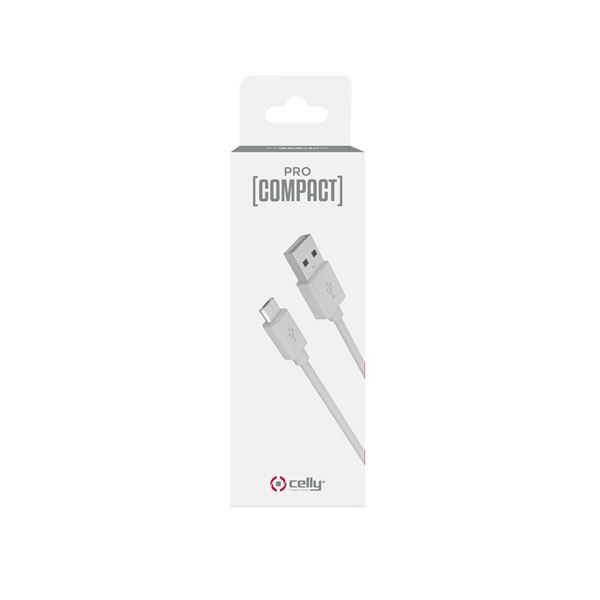 PCUSBMICRO - Cavo USB-A a Micro Usb, lunghezza 1 metro, potenza massima 12 Watt