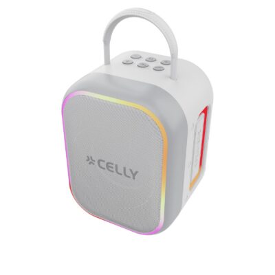 PARTYKIDS2 - Speaker wireless con due microfoni wireless inclusi, potenza audio 10 Watt, luci RGB, 5 effetti vocali [PARTY COLLECTION]