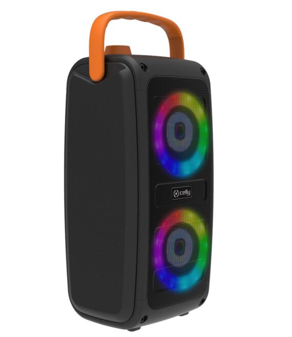 Speaker wireless con microfono a filo integrato, potenza audio 10 Watt, luci RGB, funzione Karaoke [PARTY COLLECTION]