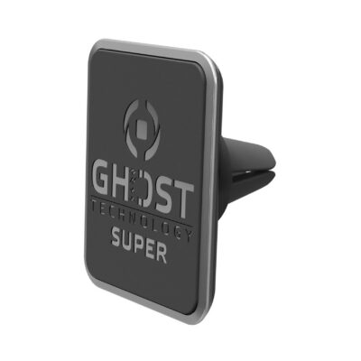 Supporto magnetico universale da auto per smartphone, utilizzo bocchette d'aereazione, sei magneti ultra resistenti, due placche metalliche in confezione