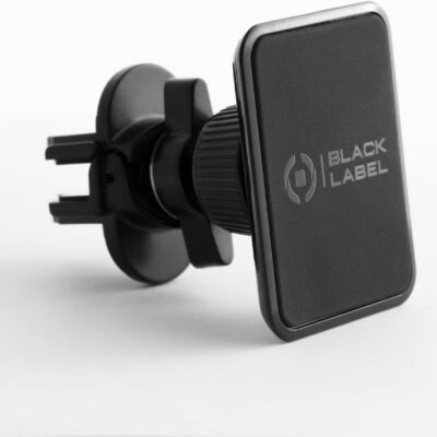 Supporto da auto magnetico, utilizzo bocchette di aereazione, testina girevole 360°, universale grazie alla piastra metallica magnetica