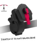 SNAPBIKE - Supporto modulare per smartphone, utilizzabile manubrio bici e ebike, sistema blocco sicuro, testina regolabile, incastro device tramite piastra dedicata in confezione