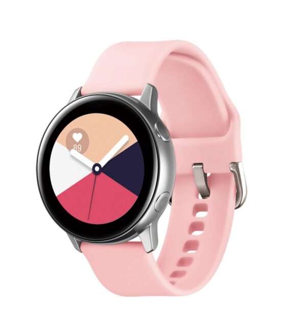 WBANDUNISIL20 - Cinturino di ricambio universale con ogni smartwatch (no Apple Watch), misura di 20mm, materiale silicone, chiusura con fibbia ad ardiglione