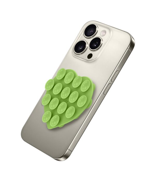 FIXHEART - Ventosa d applicare sul retro dello smartphone, utilizzo video e selfie, materiale silicone, tenuta forte, forma di cuore