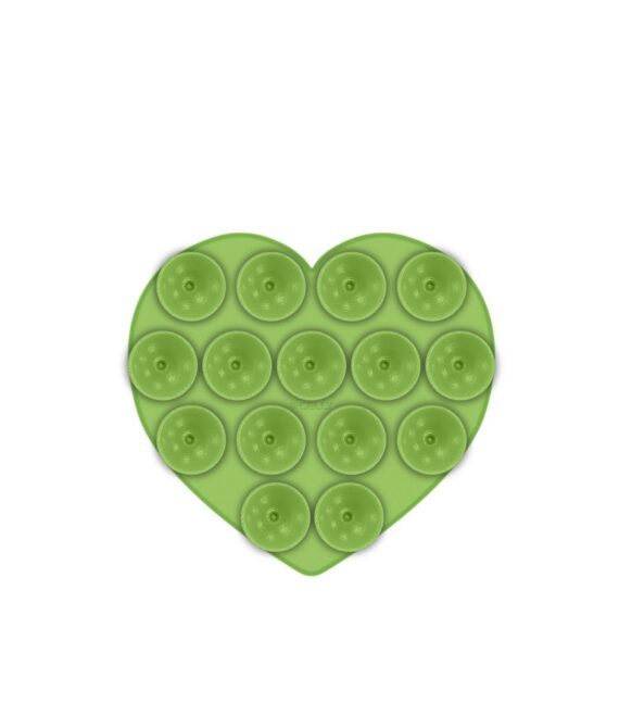 FIXHEART - Ventosa d applicare sul retro dello smartphone, utilizzo video e selfie, materiale silicone, tenuta forte, forma di cuore