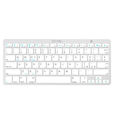 SWKEYBOARDBT - Tastiera wireless, finitura simil alluminio, tasti silenziosi