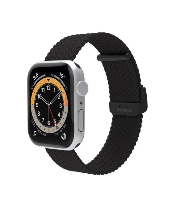 WBANDBRAIDED - Cinturino di ricambio per Apple Watch da 42/44/45mm, regolabile, materiale tessuto intrecciato
