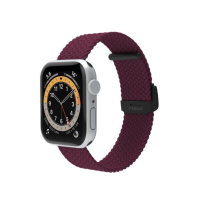 WBANDBRAIDED - Cinturino di ricambio per Apple Watch da 42/44/45mm, regolabile, materiale tessuto intrecciato
