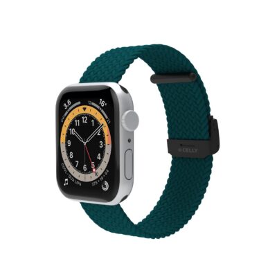 WBANDBRAIDED - Cinturino di ricambio per Apple Watch da 42/44/45mm, regolabile, materiale tessuto intrecciato
