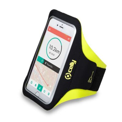 ARMBAND - Fascia da braccio ultra leggero, regolabile, materiali impermeabili, finestra trasparente per utilizzare il touch screen compatibile con tutti gli smartphone fino a 6.5″