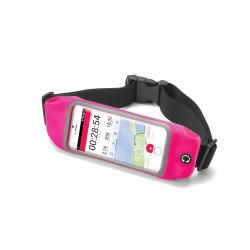 RUNBVIEW - Cintura sportiva regolabile, compatibile con smartphone fino a 4.7″ dimensione display, finestra trasparente per utilizzo touch, foro gommato per passaggio auricolari
