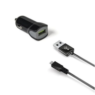 12W USB-A Car Charger+USB-A to Micro Usb Cable [TURBO]