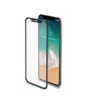 3DGLASS - Vetro 9H con bordo colorato nero per schermo curvo compatibile con Apple iPhone Xs/ iPhone X