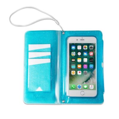 SPLASHWALLET - Custodia impermeabile compatibile con smartphone fino a 6.5″, massima protezione da sabbia, creme, polvere e spruzzi d'acqua, certificazione IPX4