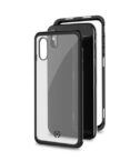 ATTRACTION - Cover magnetica con bordi in alluminio, protezione 360° compatibile con Apple iPhone Xs/ iPhone X
