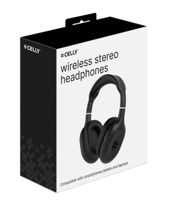 HEADPHONESPTL - Cuffia wireless, comandi integrati, microfono incorporato, archetto regolabile, connessione automatica, padiglioni imbottiti, tempo utilizzo 8 ore