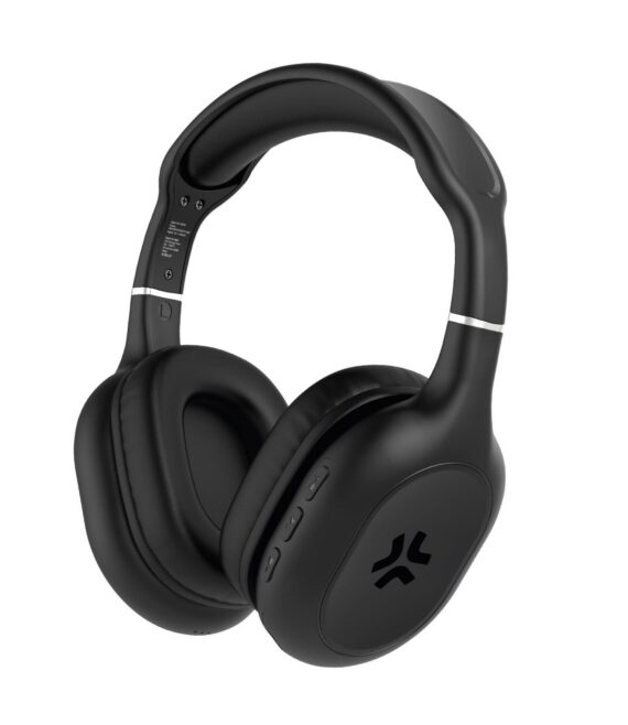 HEADPHONESPTL - Cuffia wireless, comandi integrati, microfono incorporato, archetto regolabile, connessione automatica, padiglioni imbottiti, tempo utilizzo 8 ore