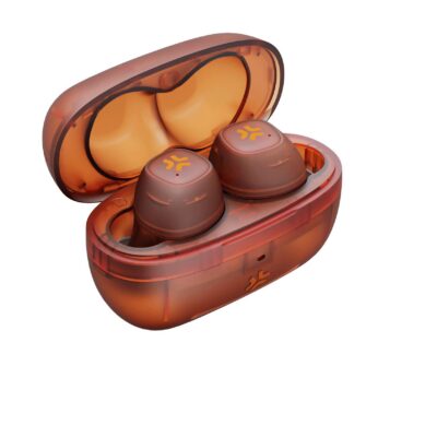 GLASSSOUND - Auricolare True wireless con design trasparente, capsule IN-EAR, microfono integrato in entrambi gli auricolari, tasti touch multi funzione, cavo USB-C incluso