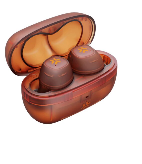 GLASSSOUND - Auricolare True wireless con design trasparente, capsule IN-EAR, microfono integrato in entrambi gli auricolari, tasti touch multi funzione, cavo USB-C incluso