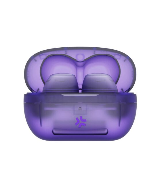 GLASSSOUND - Auricolare True wireless con design trasparente, capsule IN-EAR, microfono integrato in entrambi gli auricolari, tasti touch multi funzione, cavo USB-C incluso