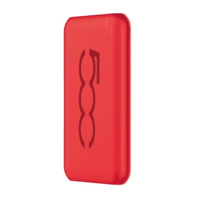 Powerbank con porta USB-C sia per input che output, capacità 10000 mAh, potenza massima 10 Watt, due porte USB-A, una porta Micro Usb  [500 COLLECTION]