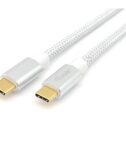 EQUIP - CAVO USB 3.2 Gen 2 da C a C, M/M, PD100W, 4K/60Hz, 10Gbps, Bianco, 0.5m
