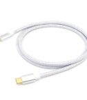 EQUIP - CAVO USB 3.2 Gen 2 da C a C, M/M, PD100W, 4K/60Hz, 10Gbps, Bianco, 0.5m
