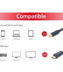 EQUIP - CAVO da USB-C a DisplayPort 4K/60Hz M/M (comp. Thunderbolt 3), 2.0m