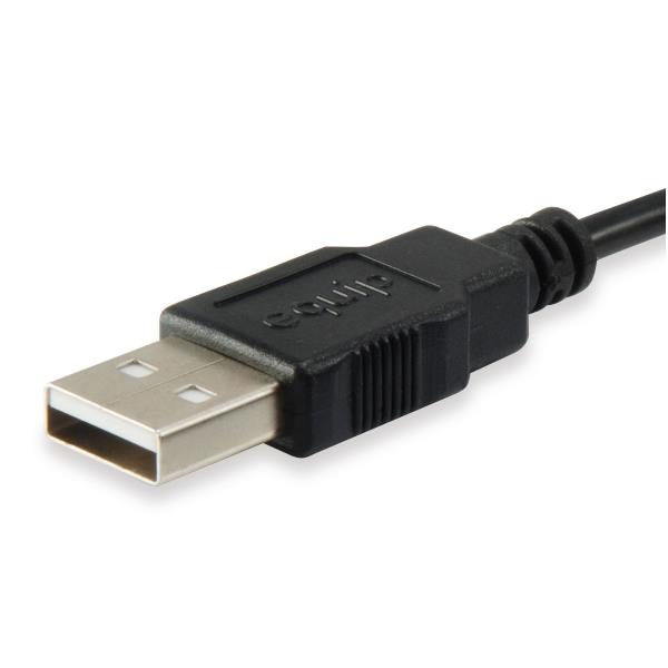 EQUIP - CAVO USB 2.0 AM/AM, Nero, 5.0m
