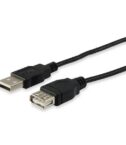 EQUIP - CAVO PROLUNGA USB-A 2.0 M/F, Nero, 3.0m