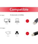 EQUIP - CAVO da USB-C 2.0 a USB-B, M/M, 1.0m