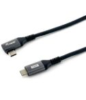 EQUIP - CAVO USB 2.0 da C a C 90°, M/M, PD 100W, 1.0m