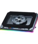 Turbofan Gaming Laptop Cooling Pad con Hub USB, RGB, Schiuma Sigillata, Supporto Mobile