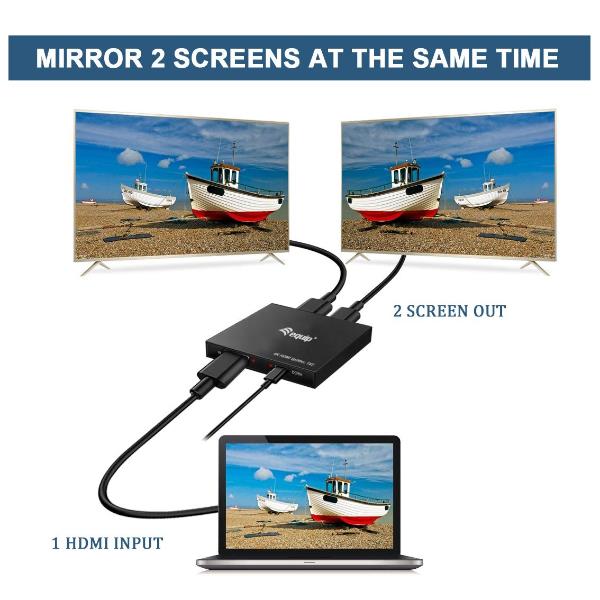 EQUIP - SPLITTER HDMI 4K/30Hz 2-PORTE ULTRA SLIM