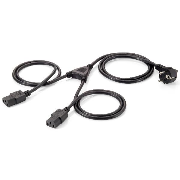 EQUIP - CAVO ALIMENTAZIONE Y (2x C13 1x SCHUKO), 1.8m
