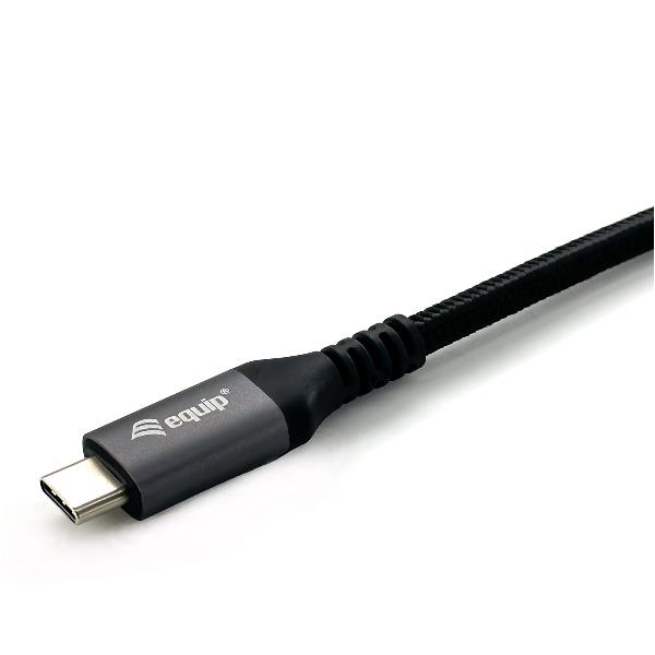 EQUIP - CAVO PROLUNGA USB 3.2 GEN.2 Type-C M/F - 4K/60Hz, 10Gbps -- Nero, 1.0m