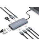 DOCKING STATION 10-in 1 USB 3.2 Gen 1 -- HDMI, 100W USB PD, USB-C 5Gbps x2, USB-A 5Gbps x3, SD, TF/MicroSD, GbE