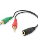 EQUIP - JACK 3.5mm FEMALE SPLITTER X 2 JACK 3.5mm MALE